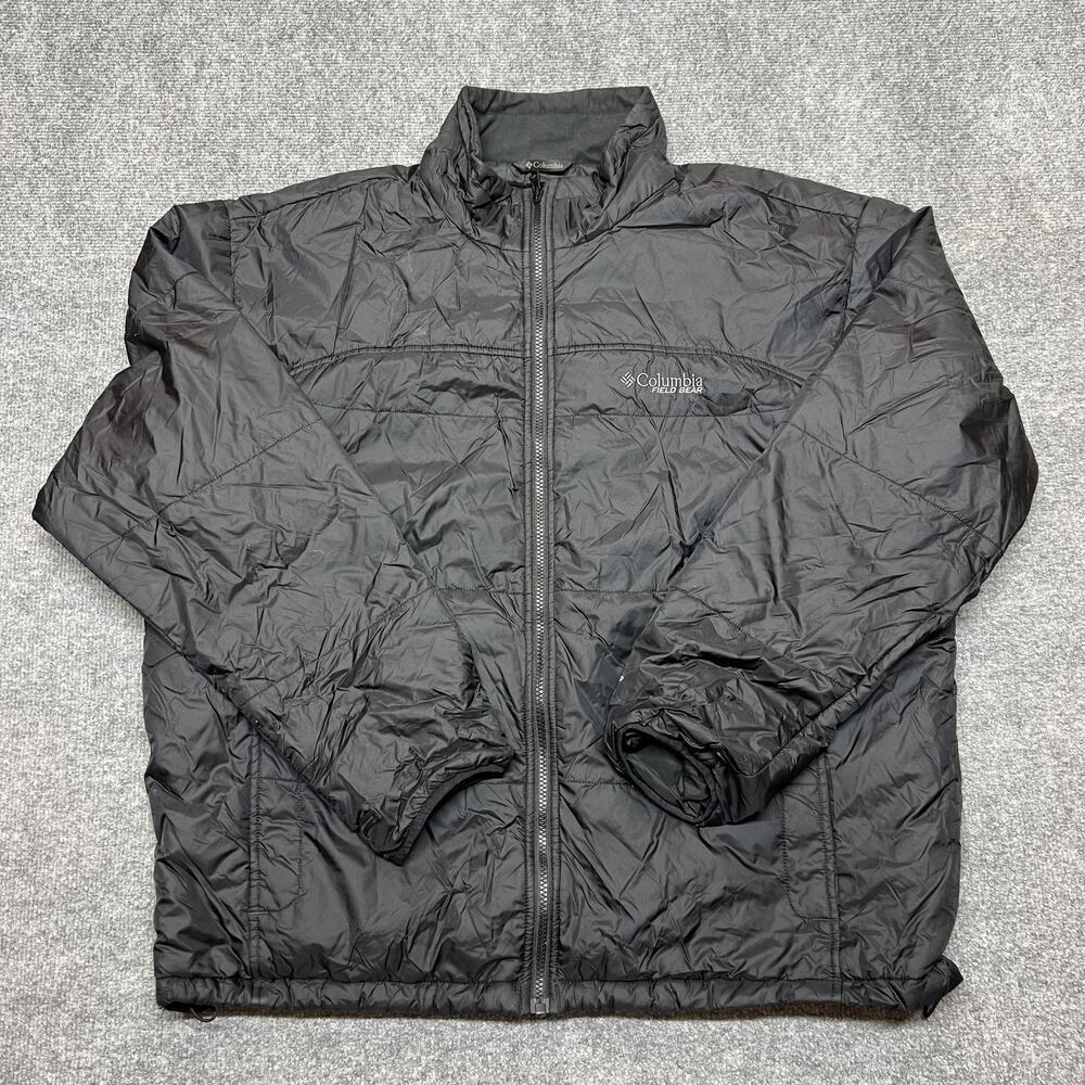 Columbia Field Gear Interchange Jacket Mens 2XL Black Insulated Puffer Outdoor